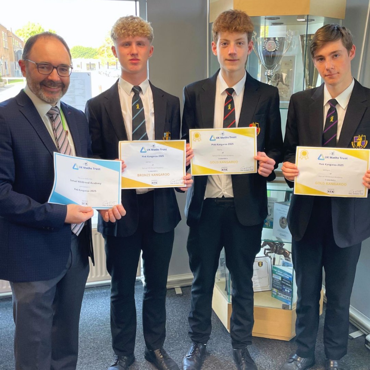 Samuel whitbread academy outstanding results in the pink kangaroo